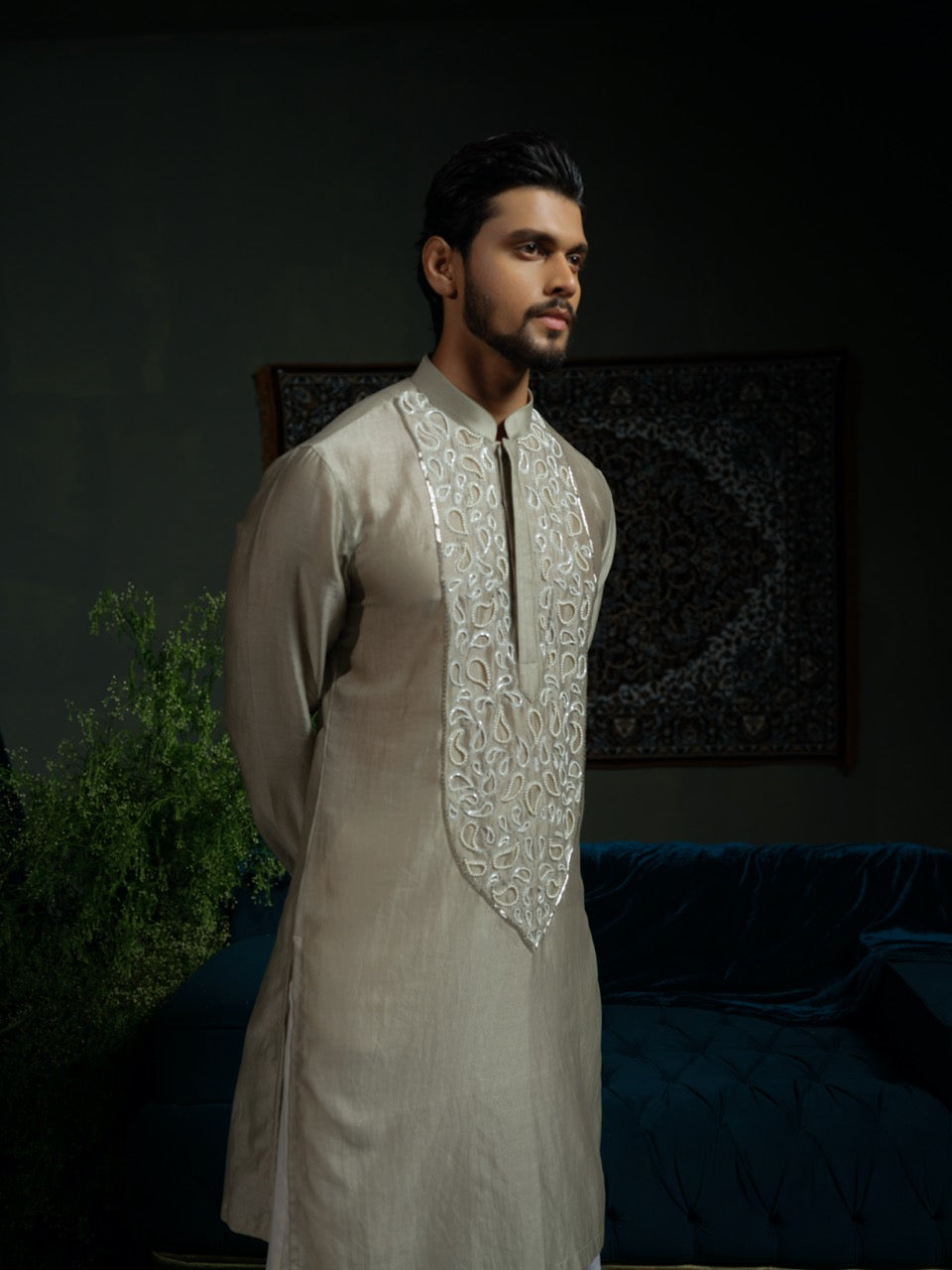 Paisley Pour Kurta Set