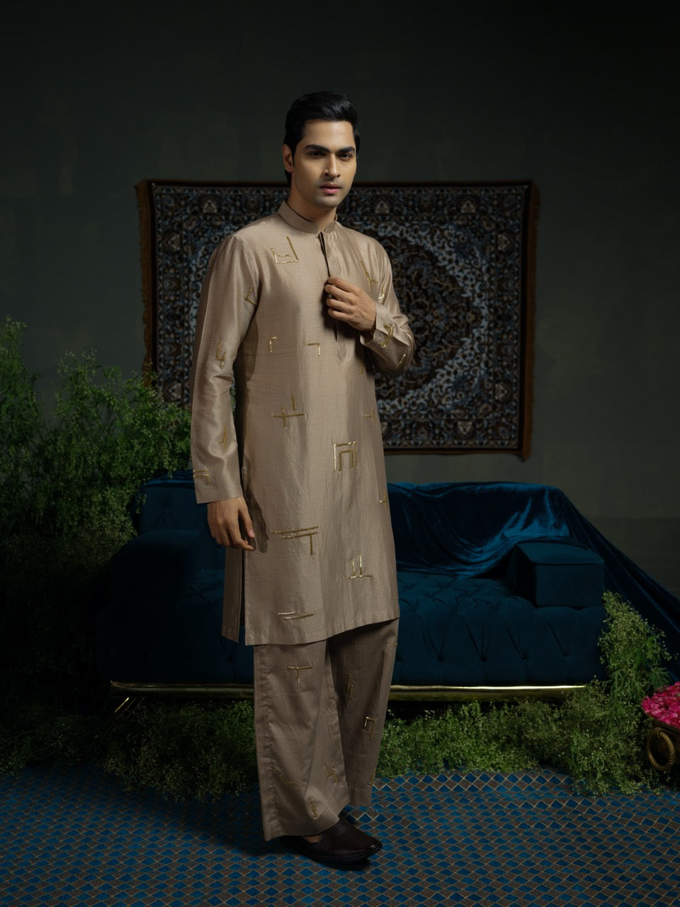 Choco-Coordinate Kurta Set