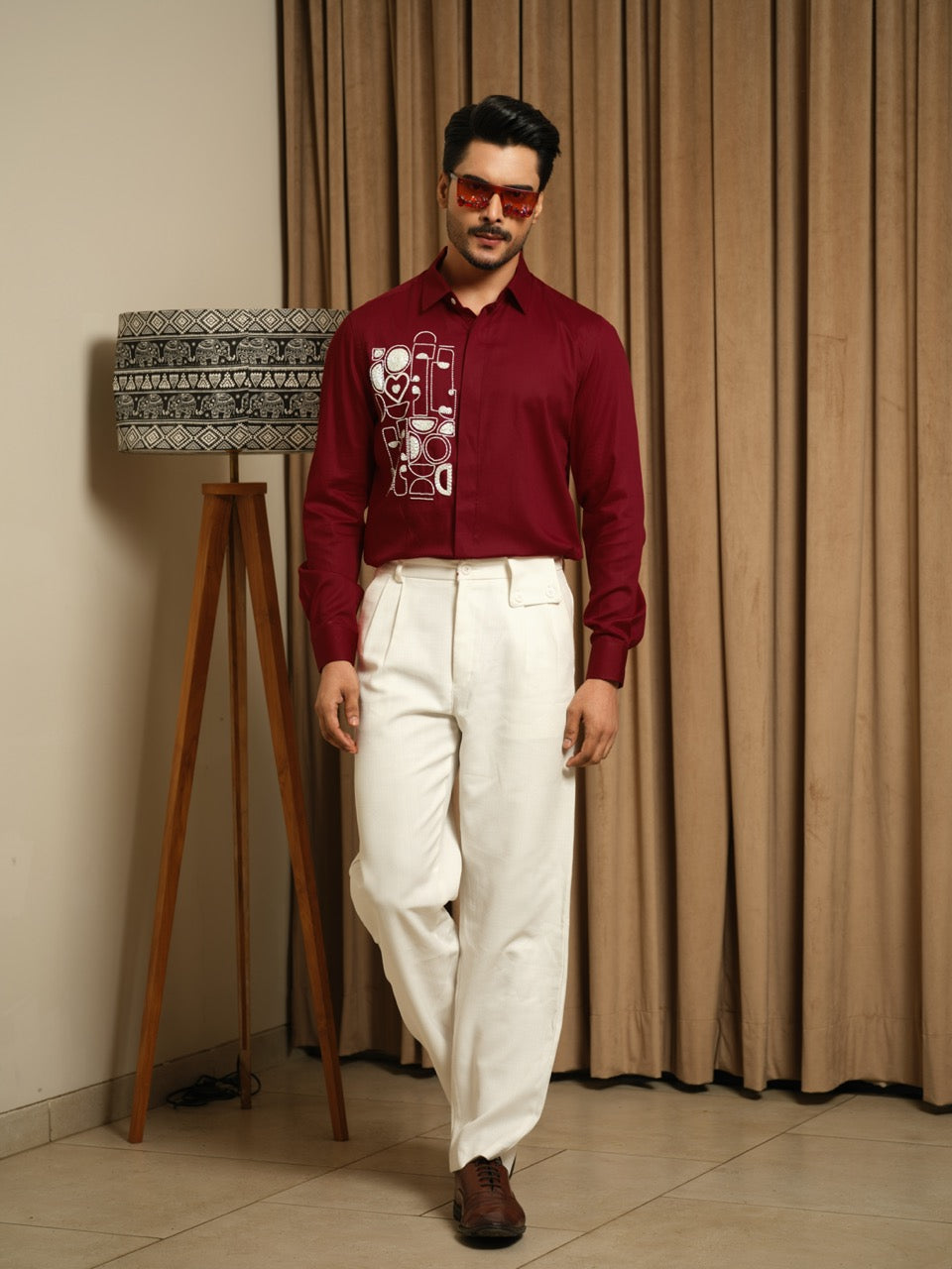 Red Artbeat Party Shirt