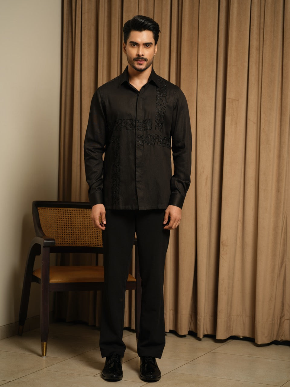 Black Midnight Maze Shirt