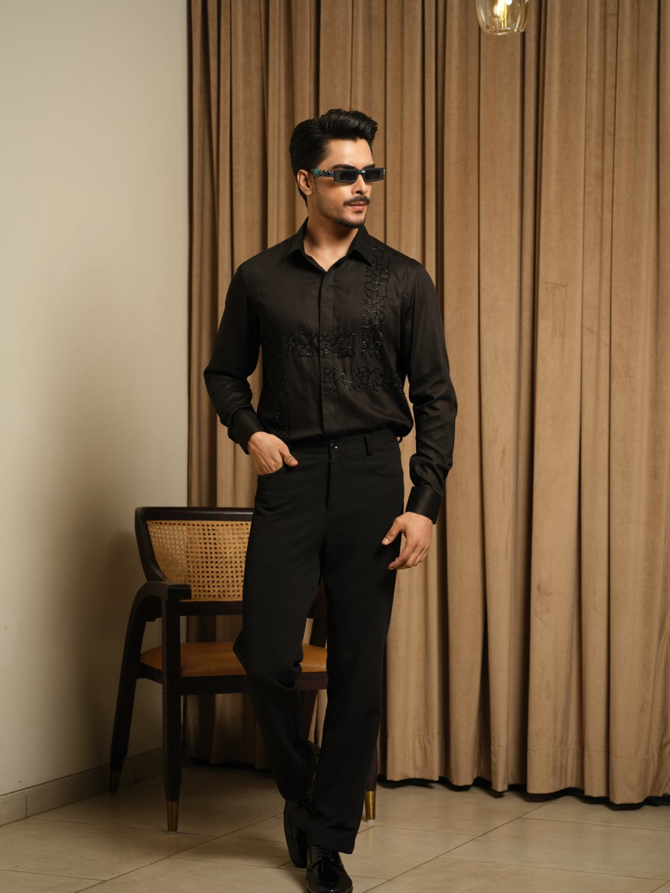 Black Midnight Maze Shirt
