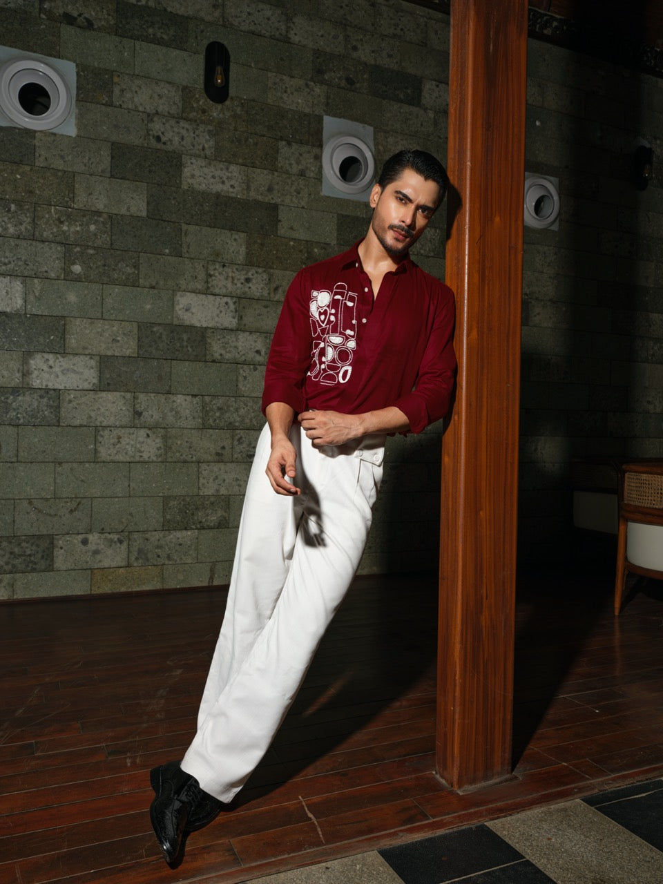 Red Artbeat Party Shirt