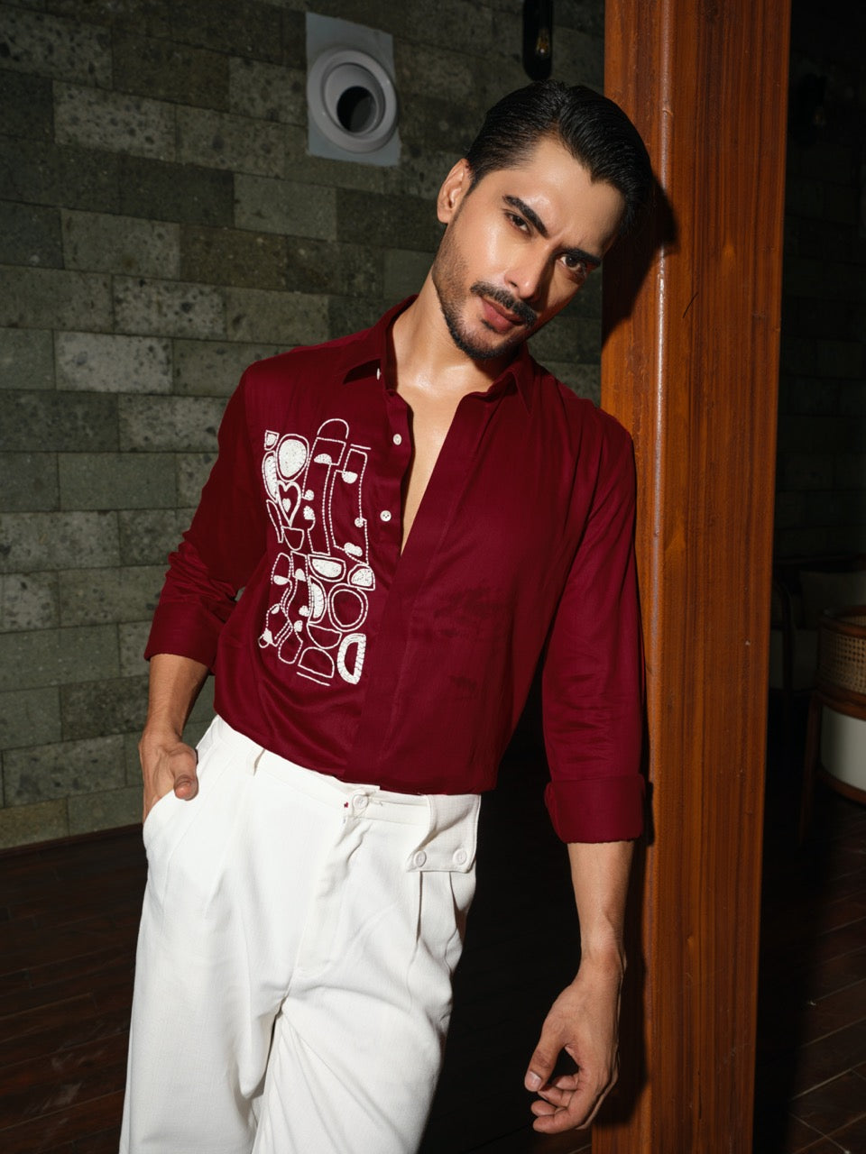 Red Artbeat Party Shirt