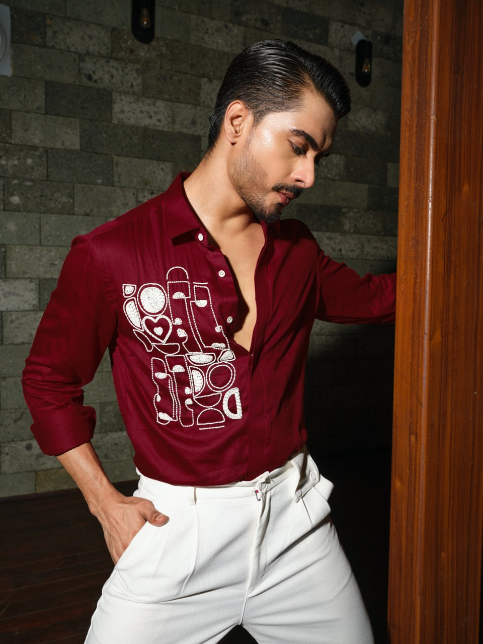 Red Artbeat Party Shirt
