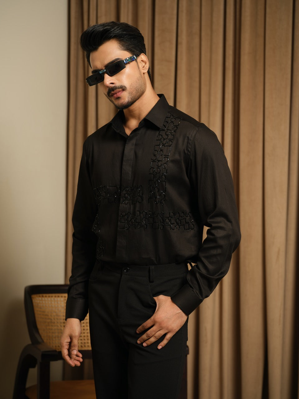 Black Midnight Maze Shirt