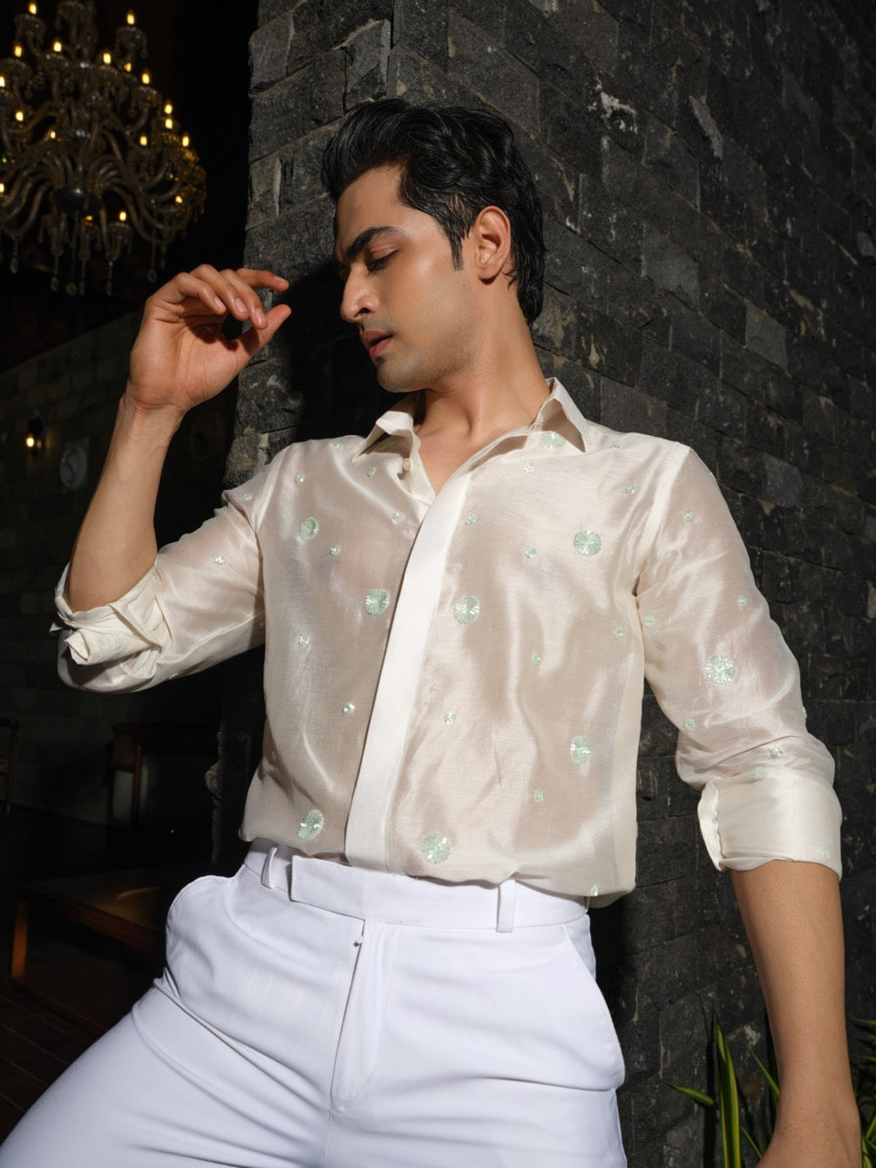 Mint Polka Party Shirt