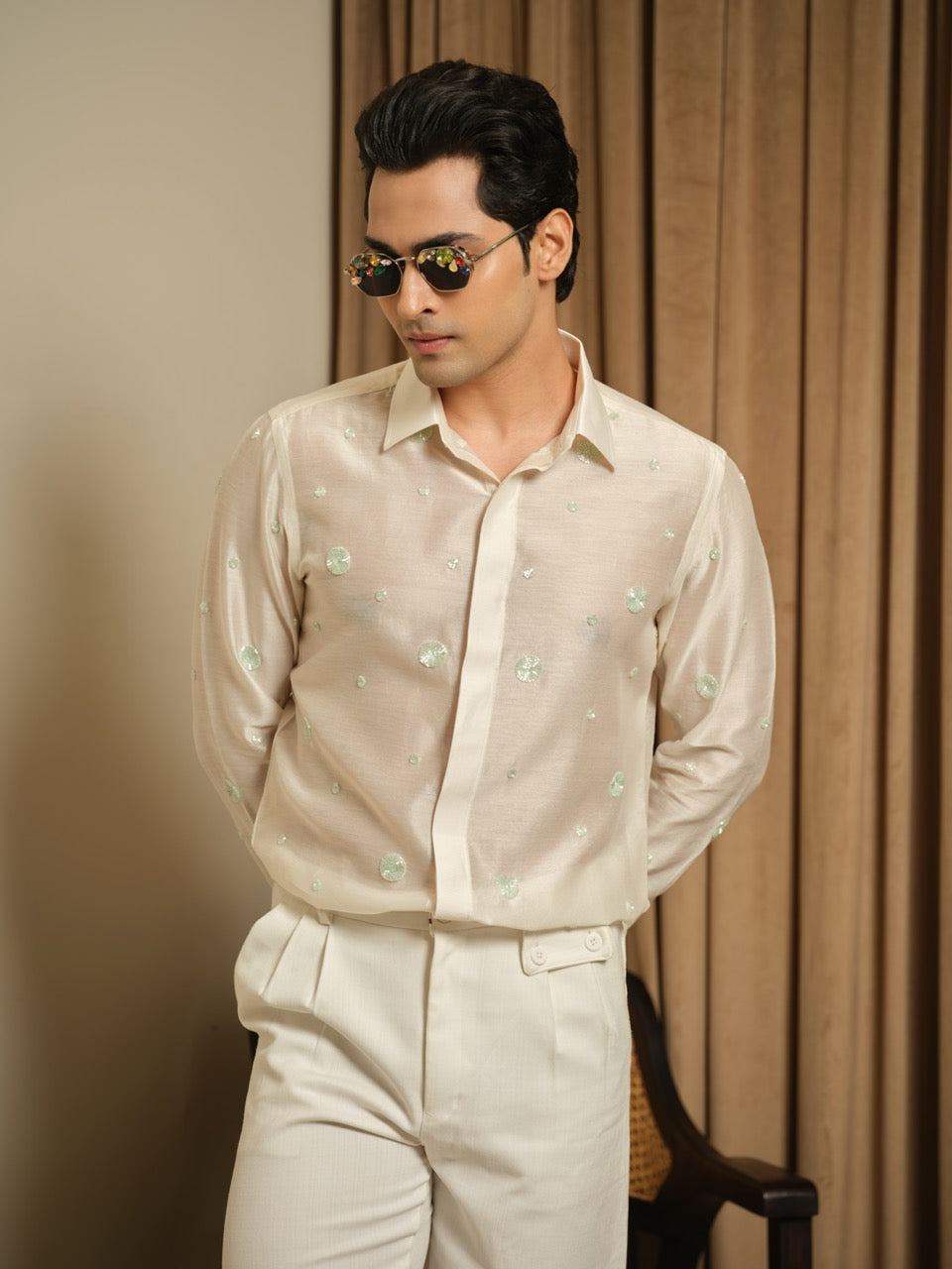 Mint Polka Party Shirt
