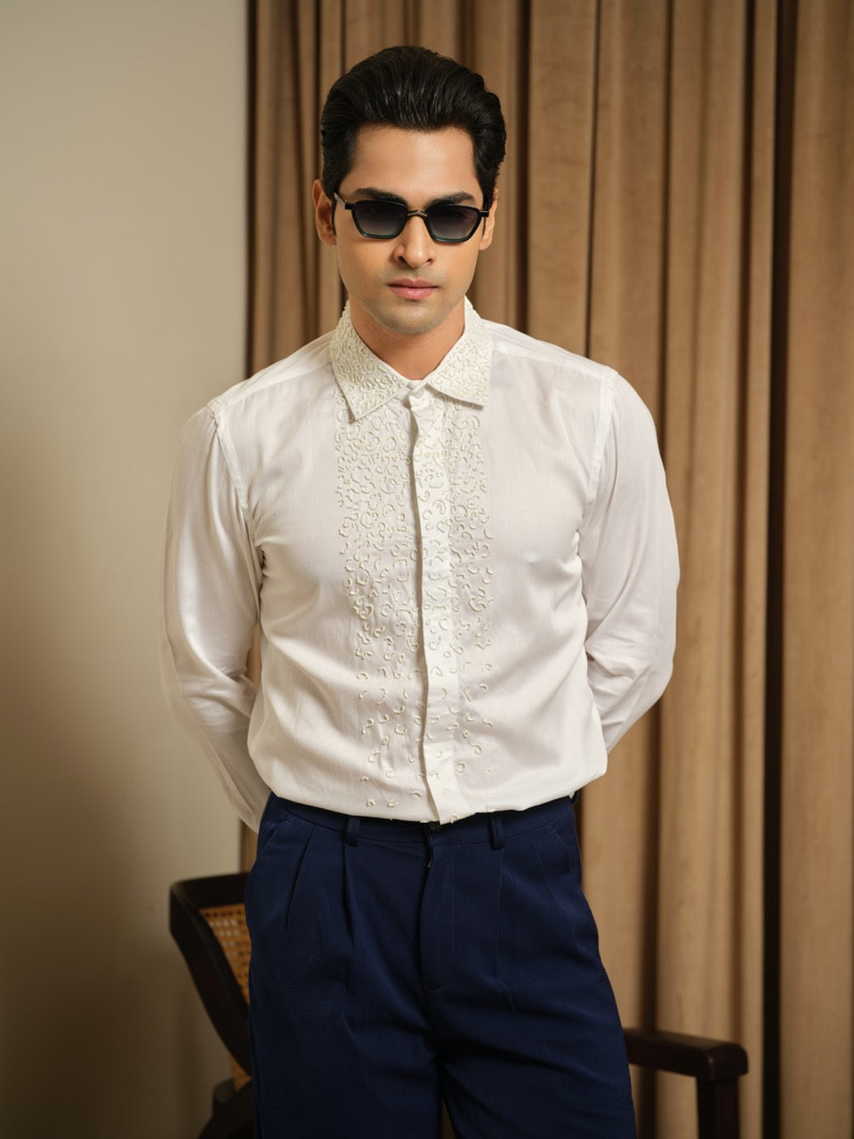 Ivory Rush Tux Shirt