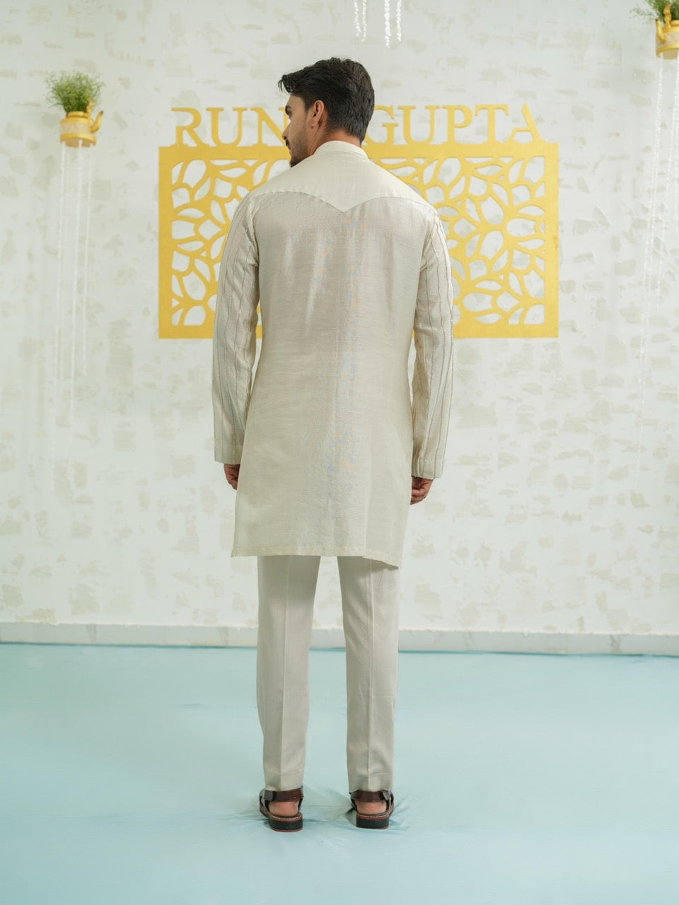 Patch Stripes kurta set