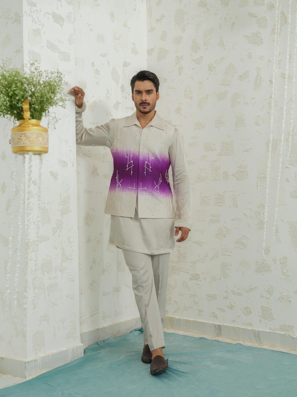 Purple Ombre Geomtry Bundi only