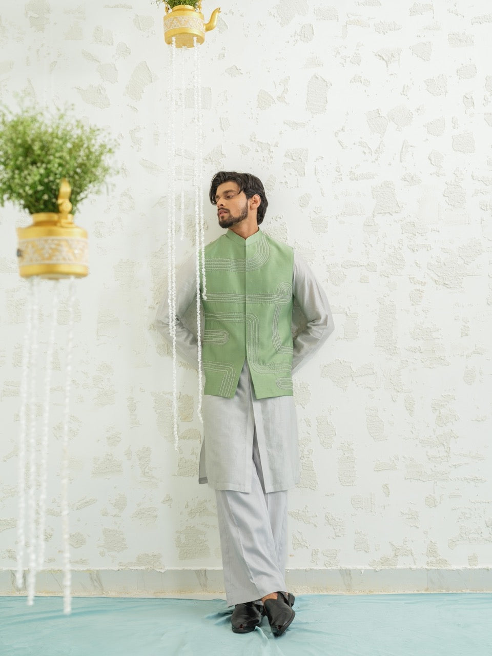 Geomtry Seafoam Bundi set