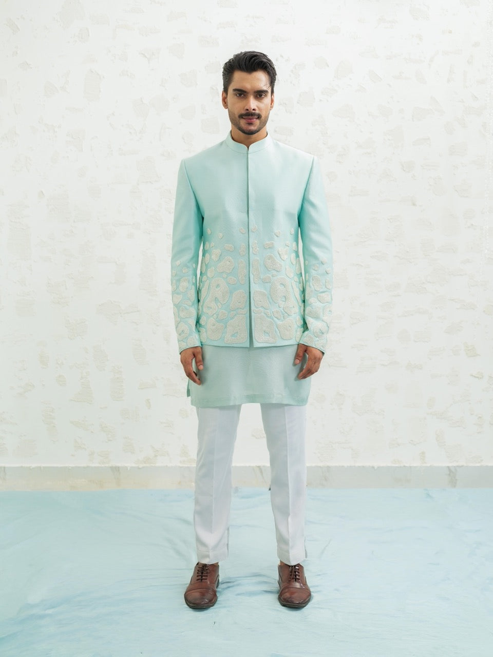 Amoeba Blue Jodhpuri set