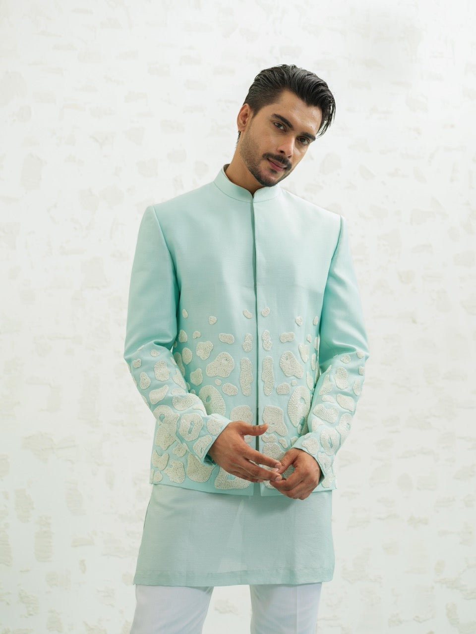 Amoeba Blue Jodhpuri set