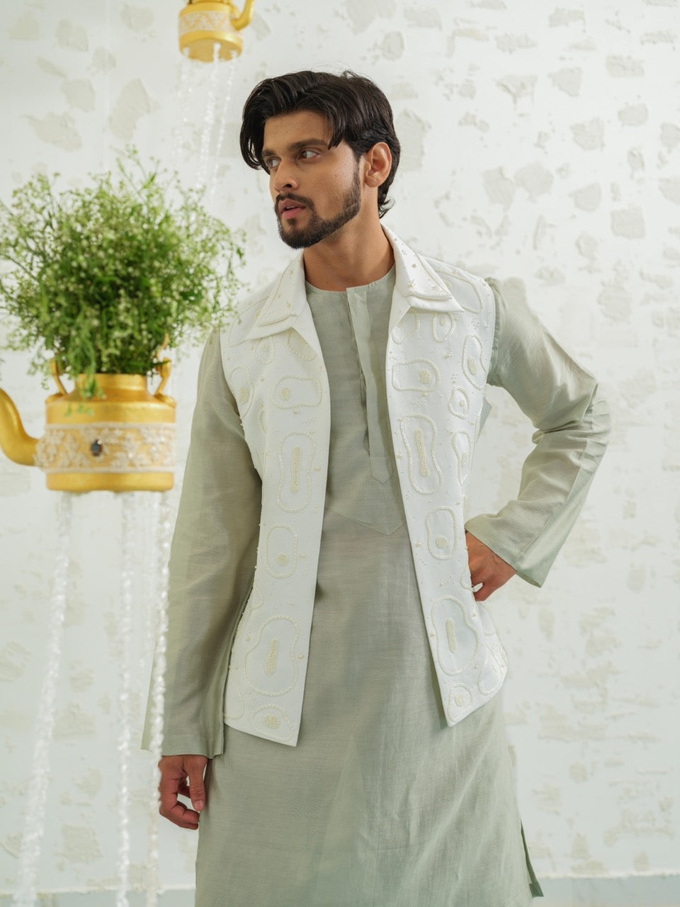 Amoeba Linen Bundi set