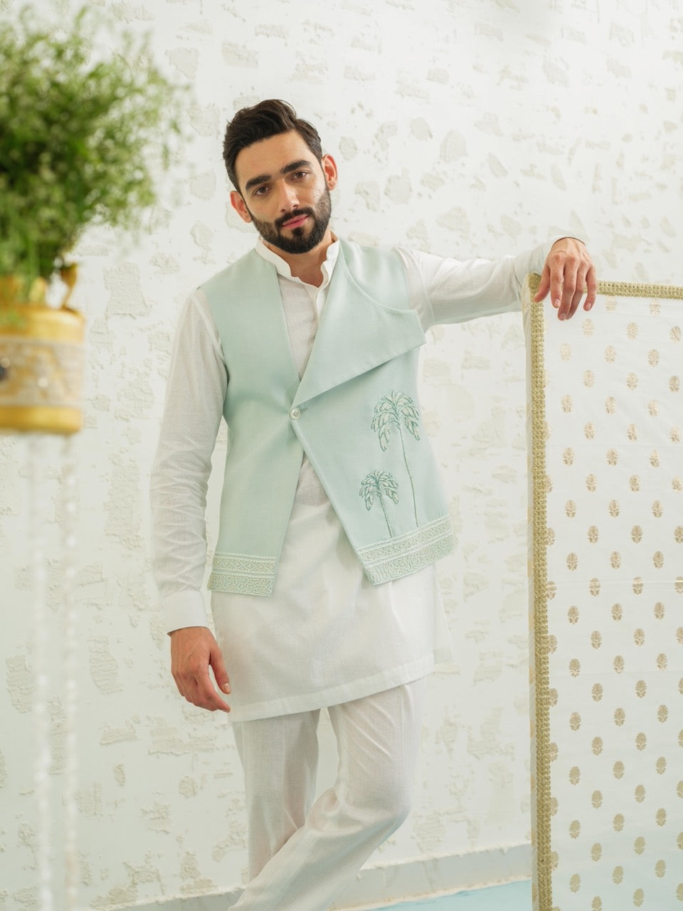 Flap Palm Blue Bundi set