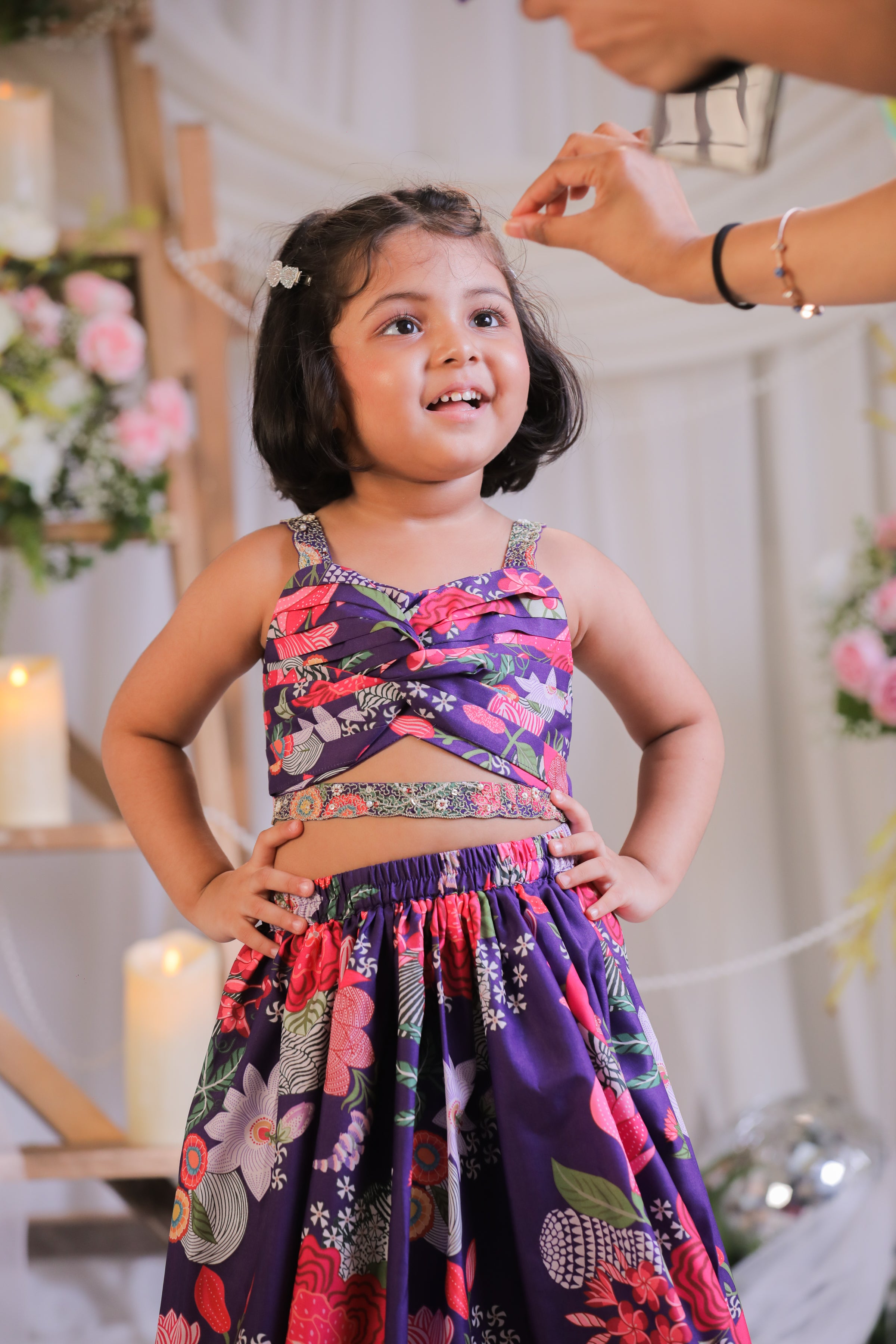 Purple Knot Ghagra