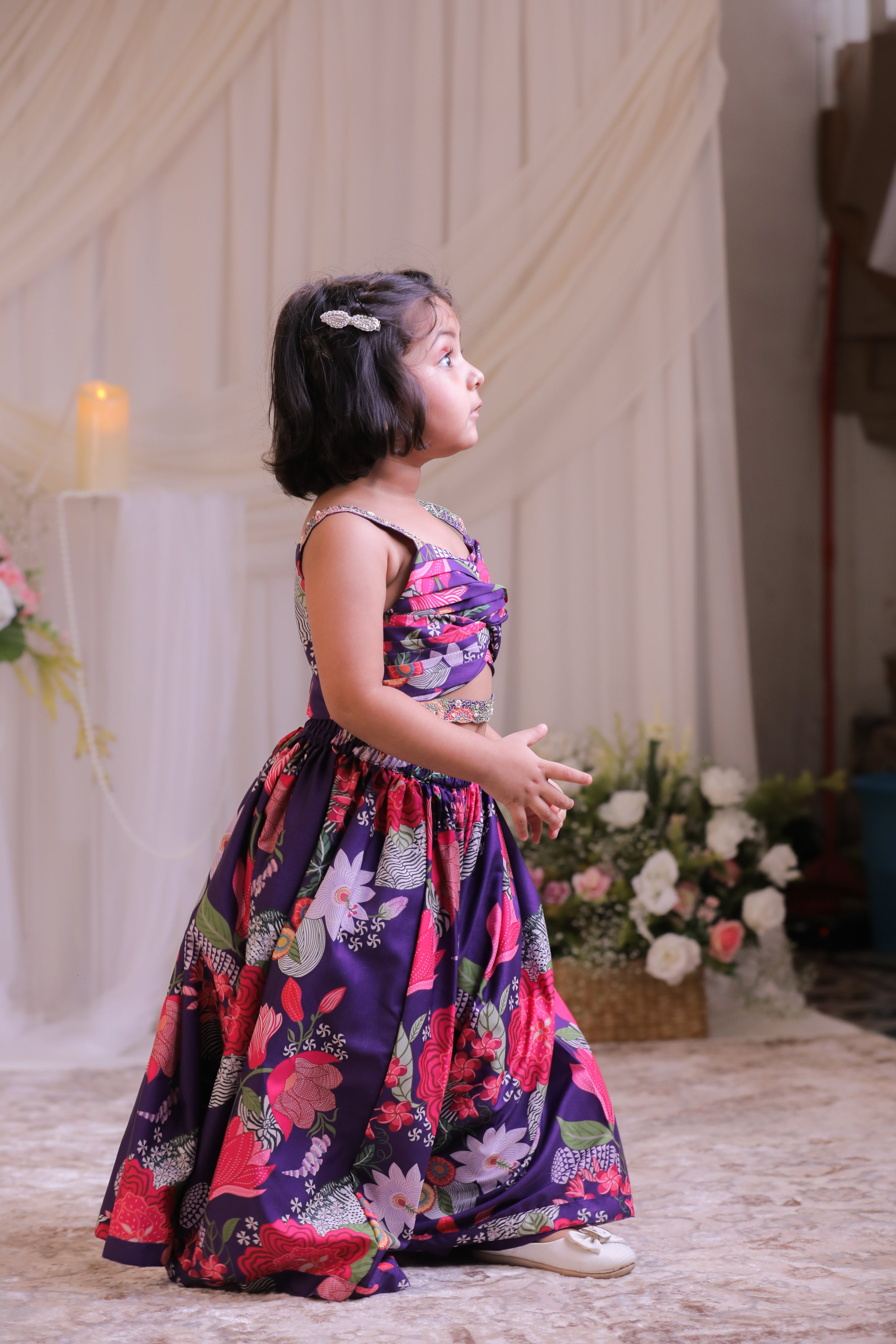 Purple Knot Ghagra