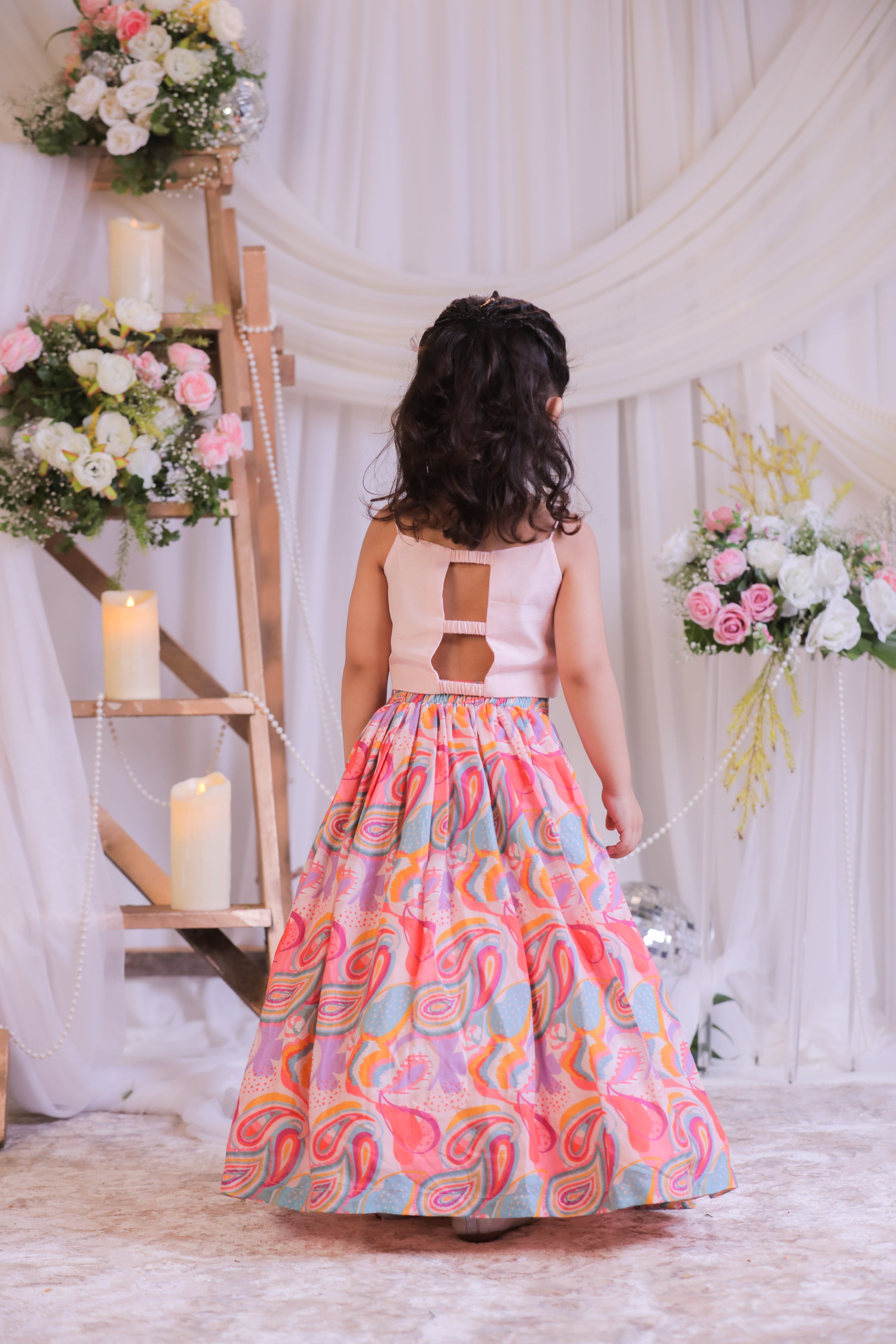 Pasiley Mirror Ghagra