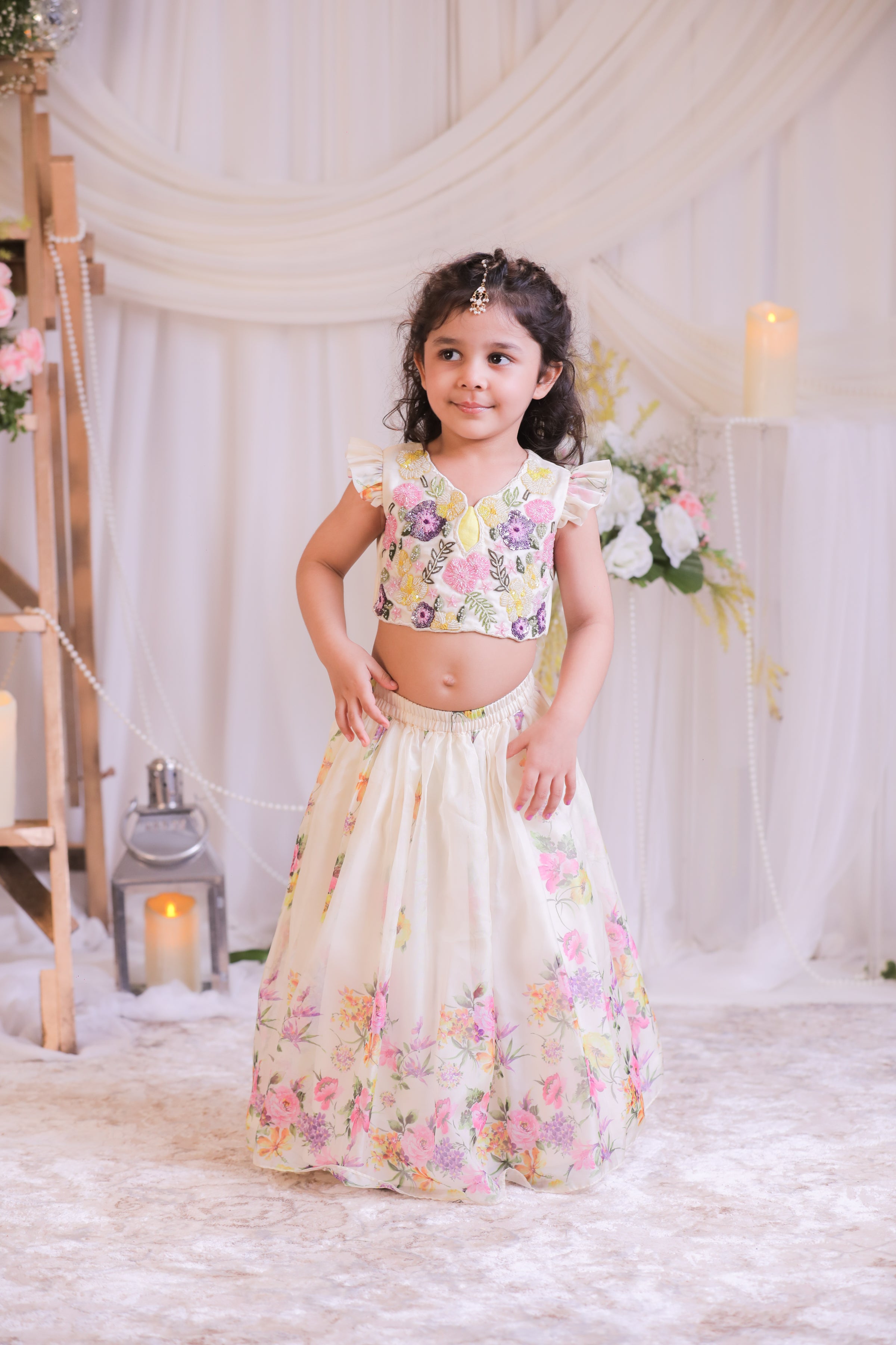 Digital Organza Ghagra