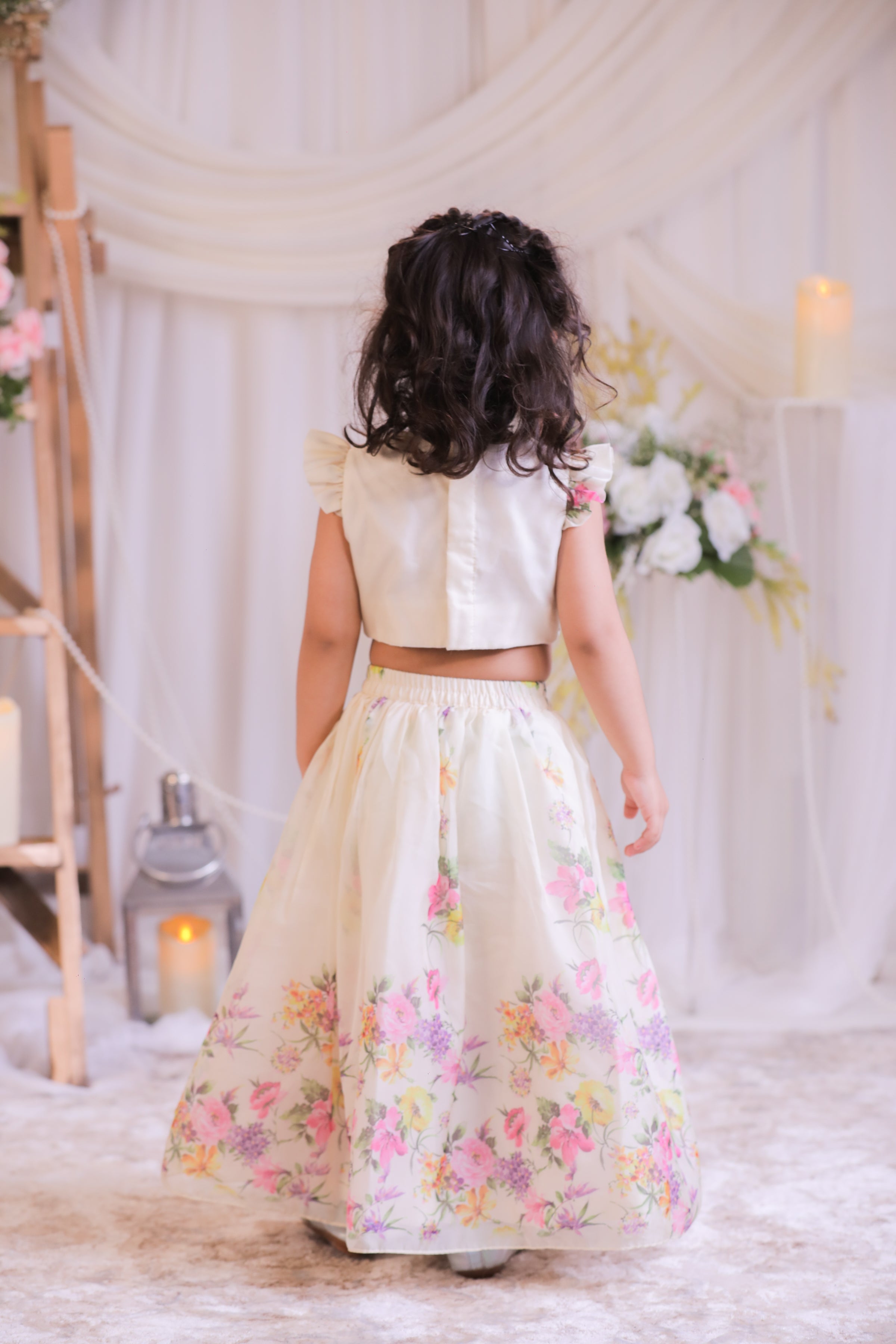 Digital Organza Ghagra