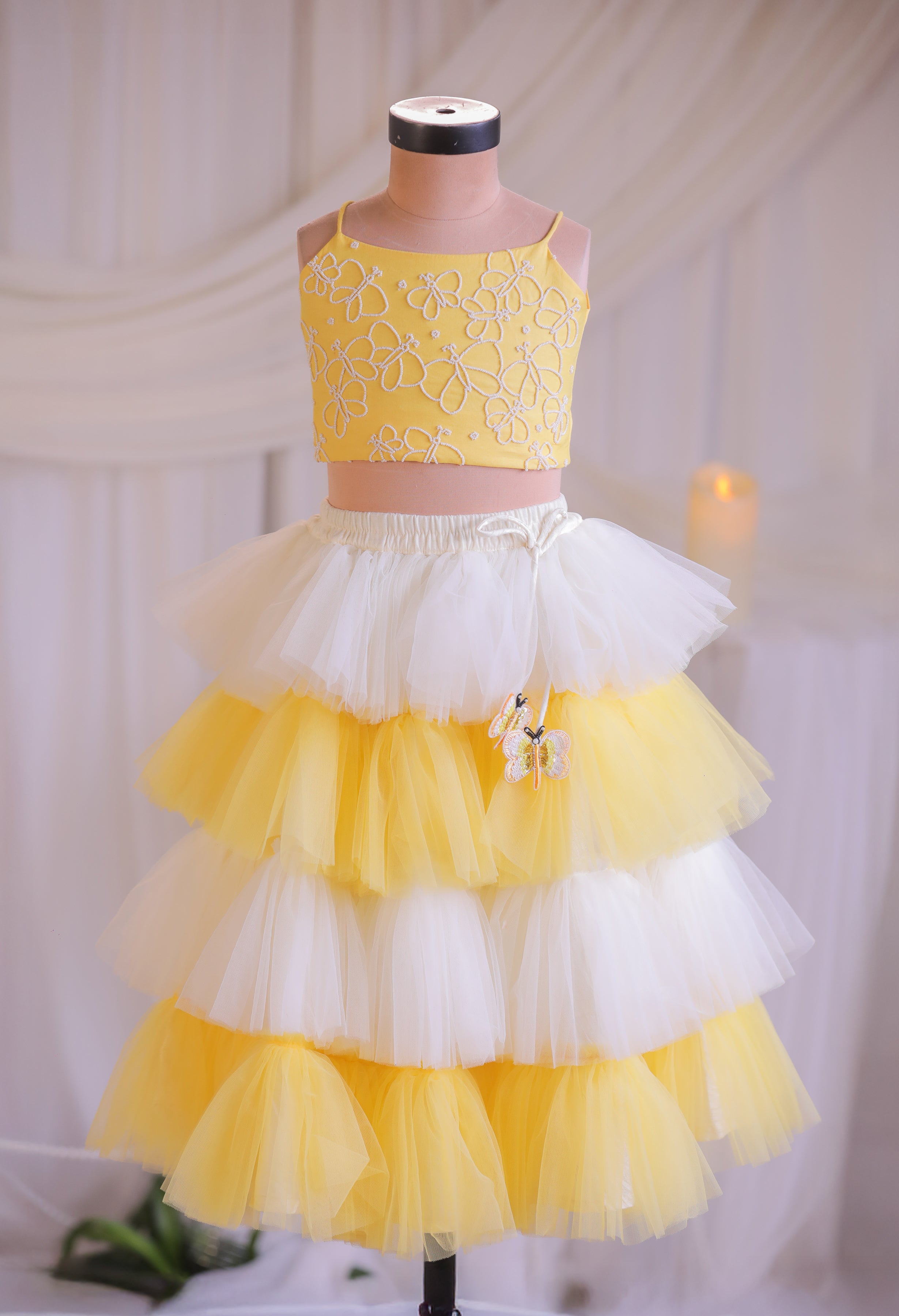 Butterfly Frill Ghagra