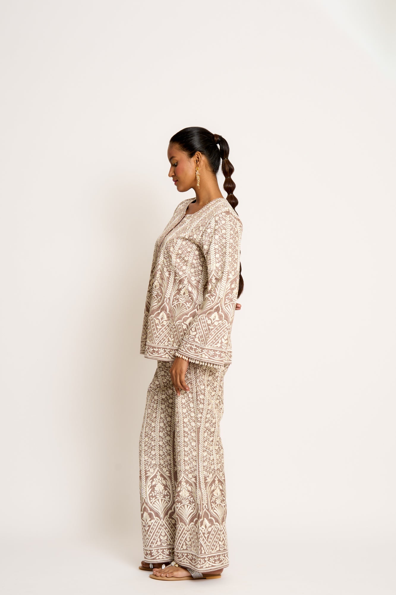 Aisha Twin Set Taupe Gray