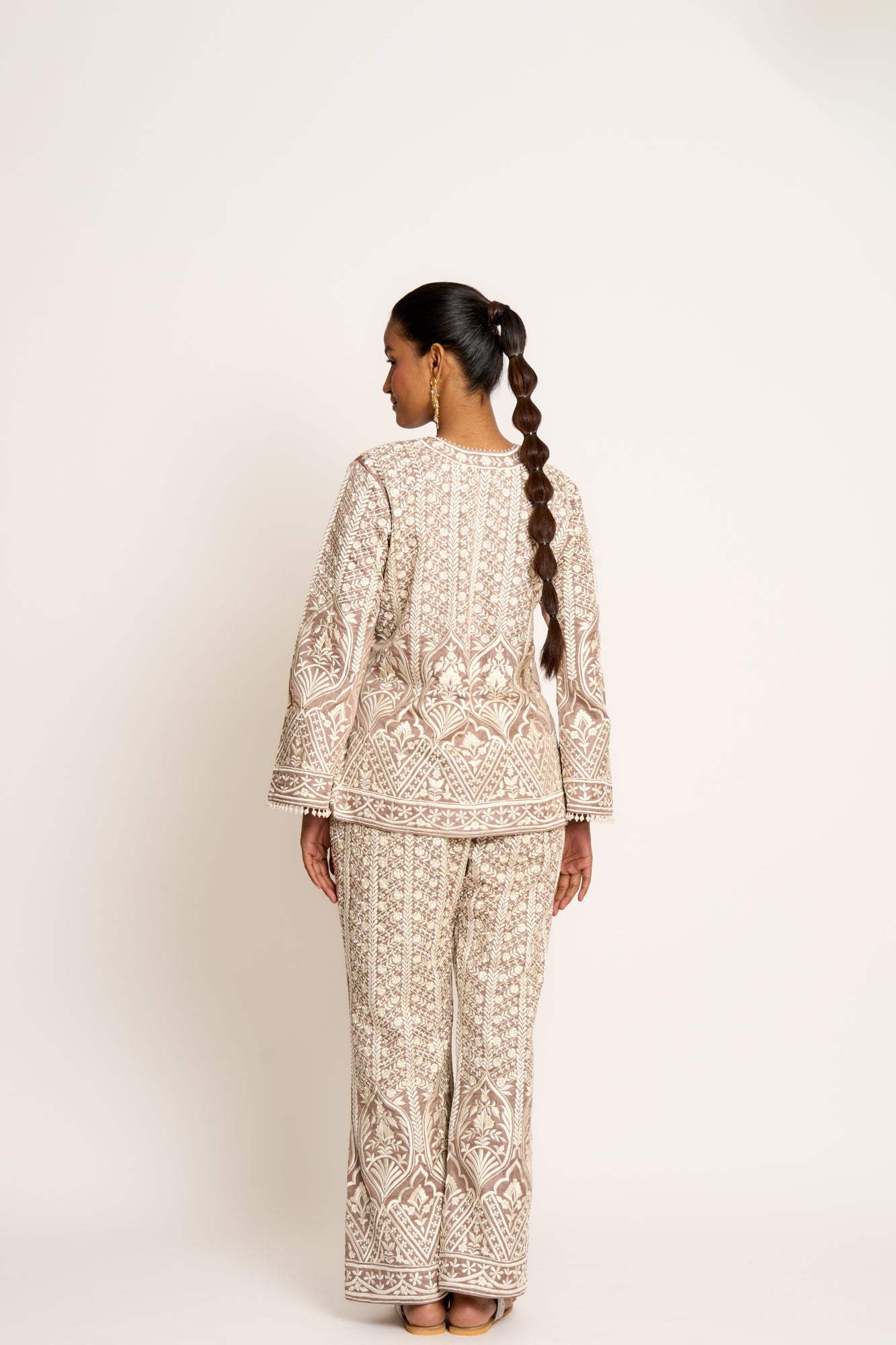 Aisha Twin Set Taupe Gray