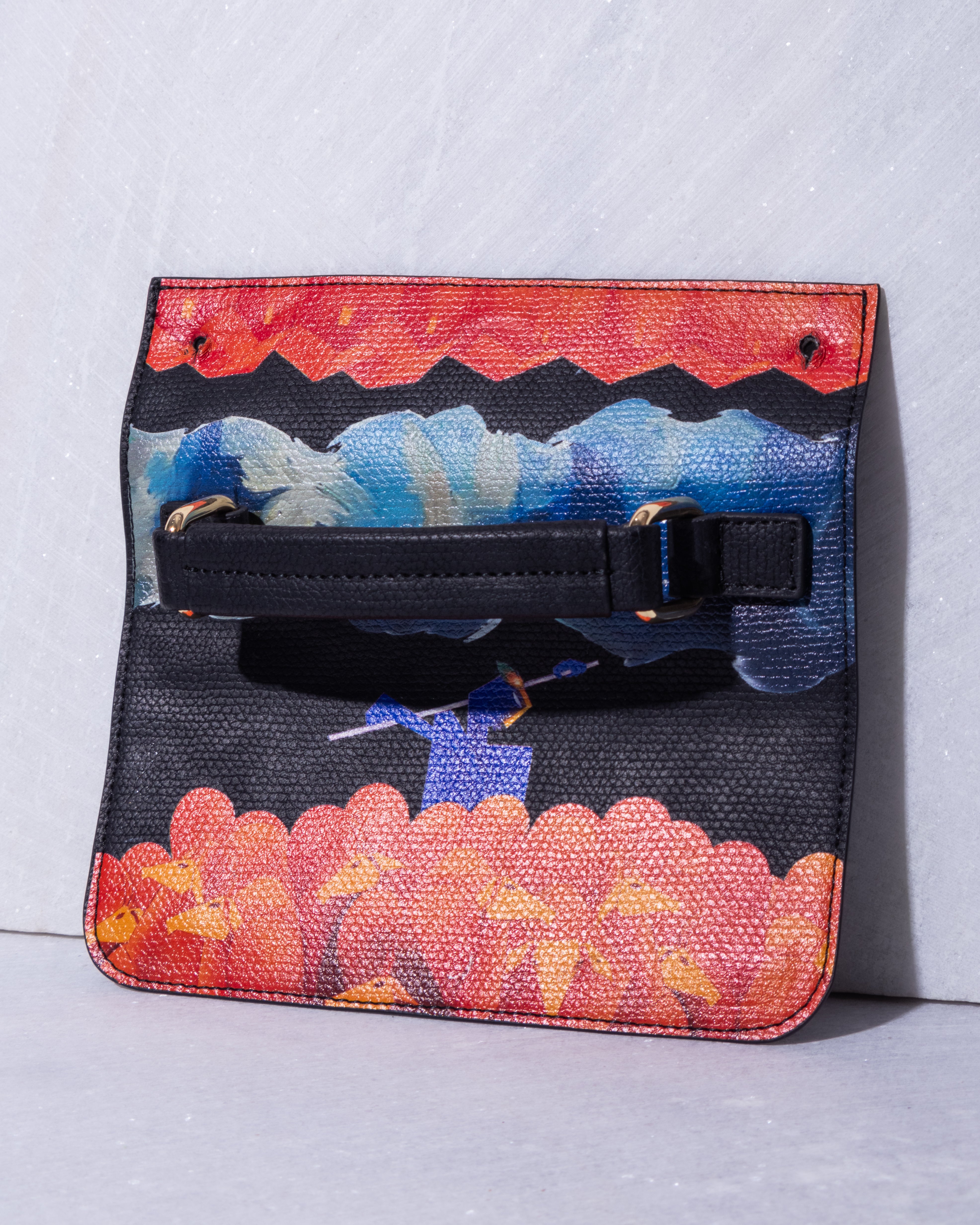 ABSTRACT BUNDLE BOX BAG Black
