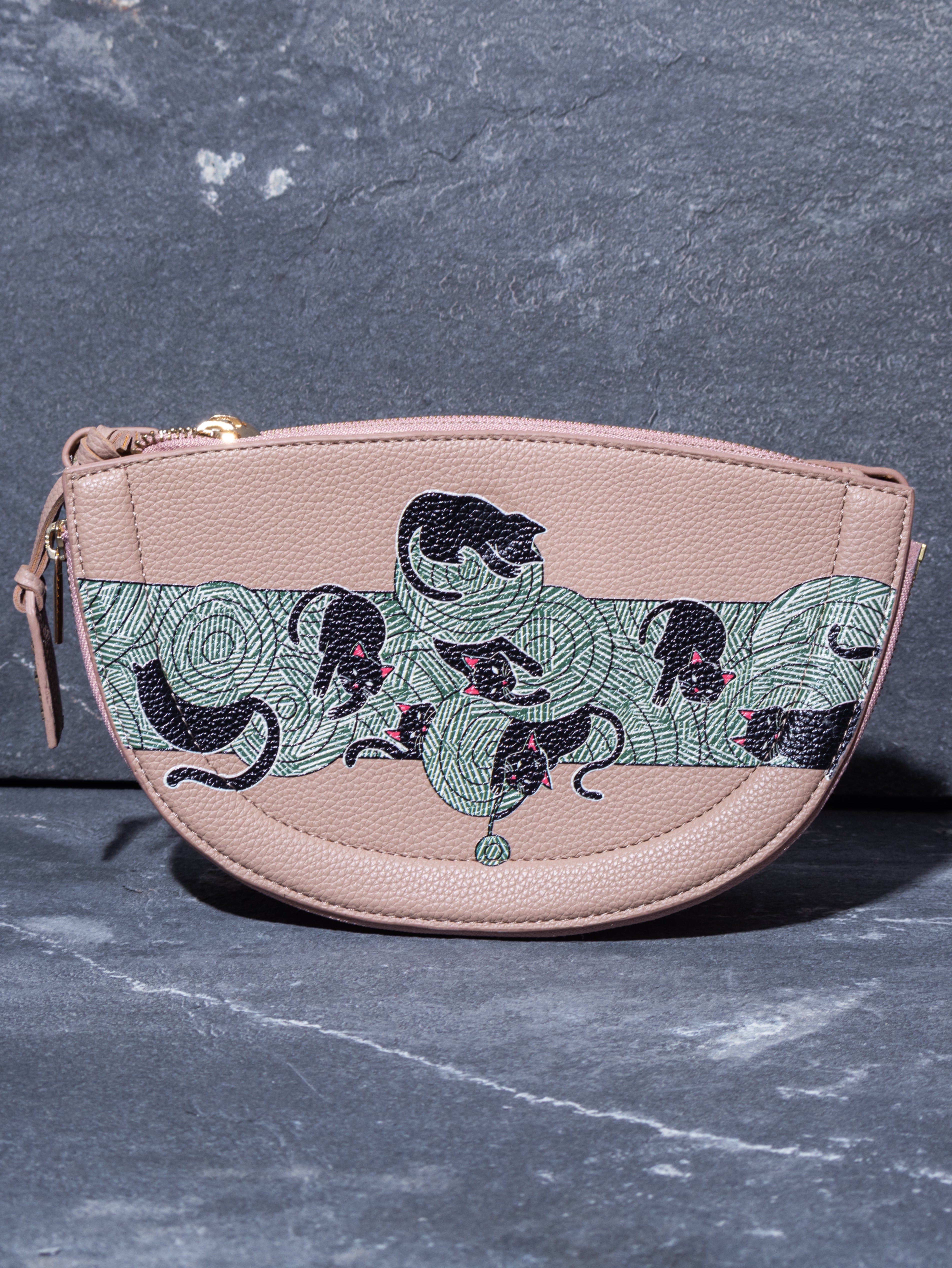 ANIMAL BUNDLE HALF MOON BAG Pink