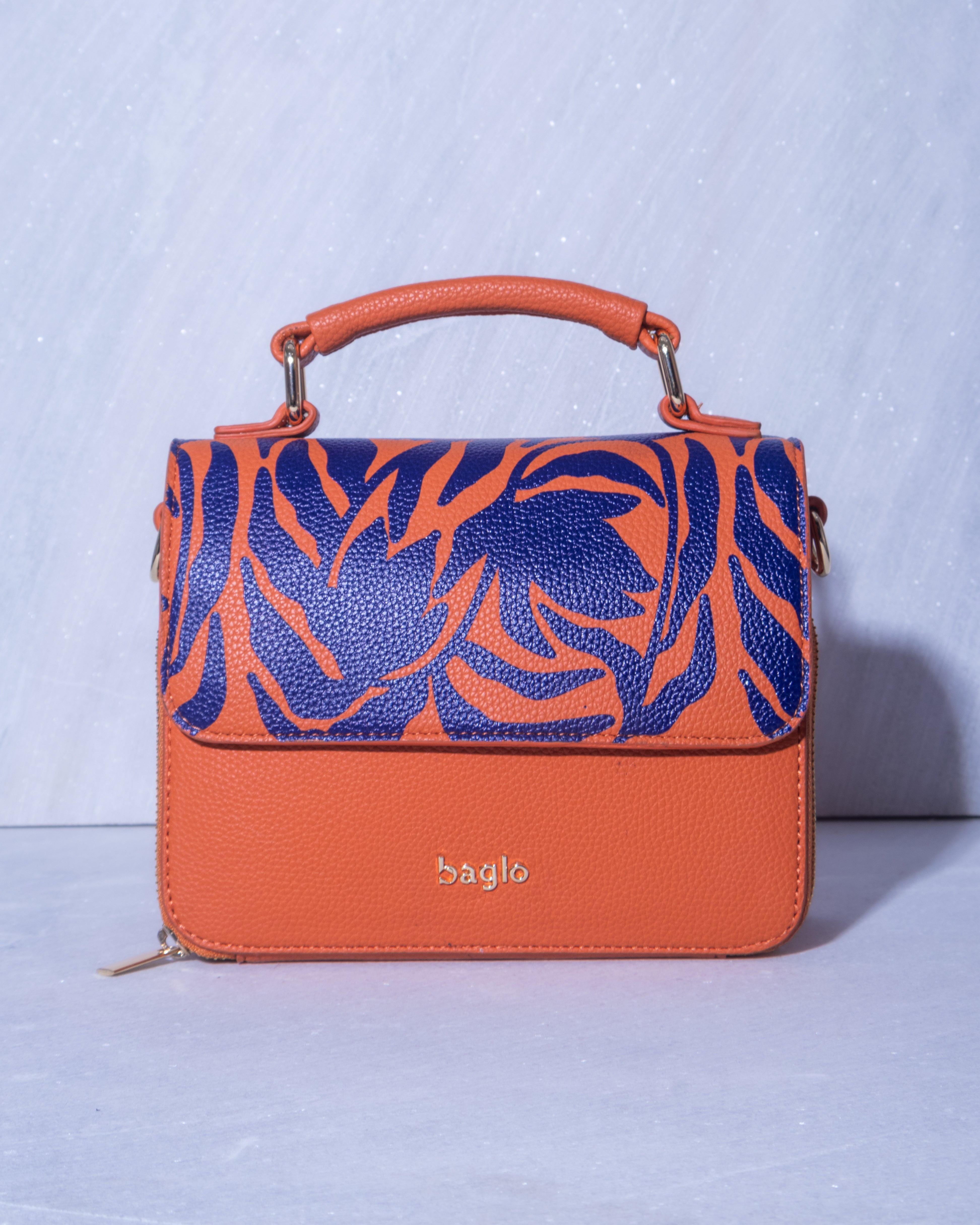 ABSTRACT BUNDLE BOX BAG Orange