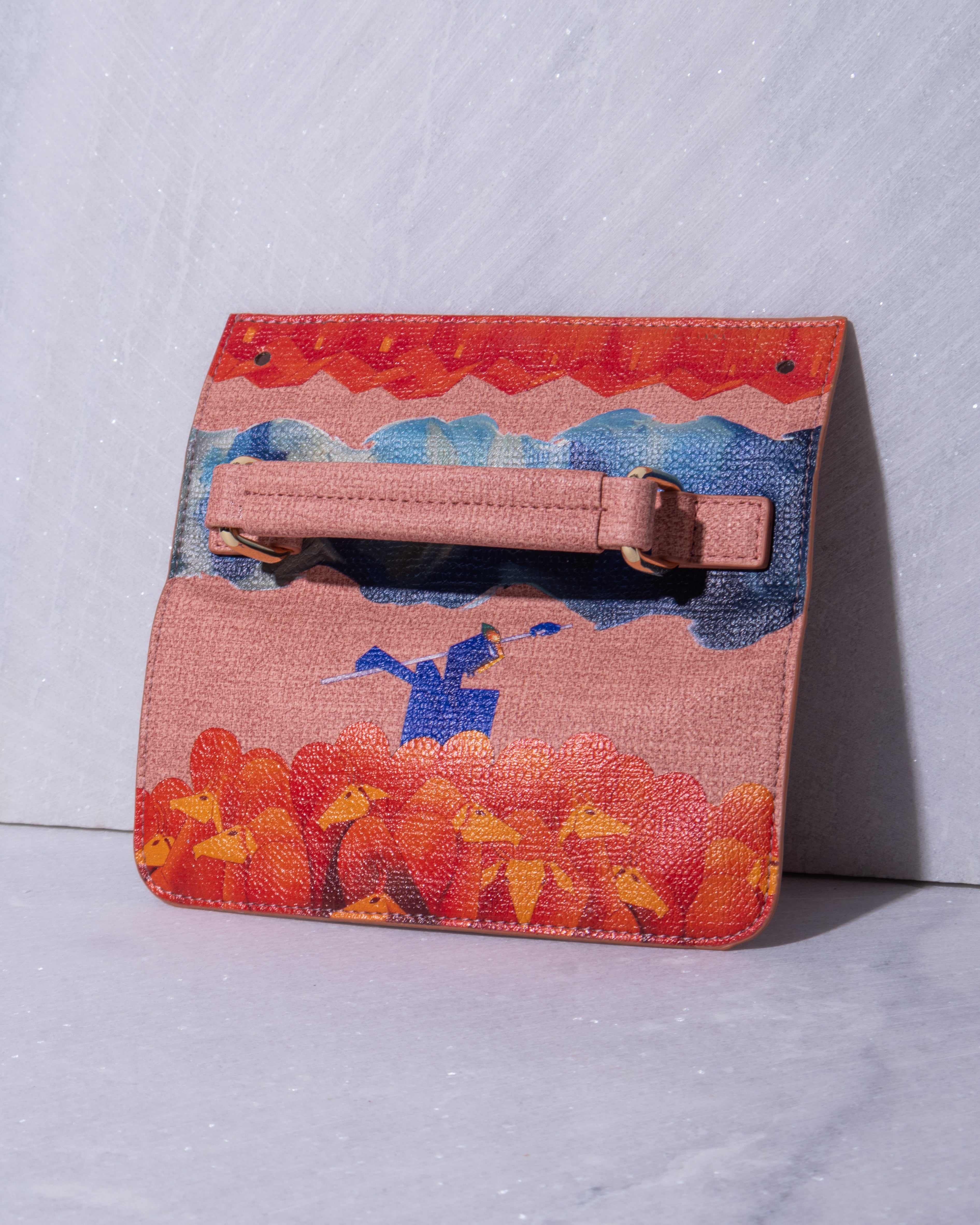 ABSTRACT BUNDLE BOX BAG Pink