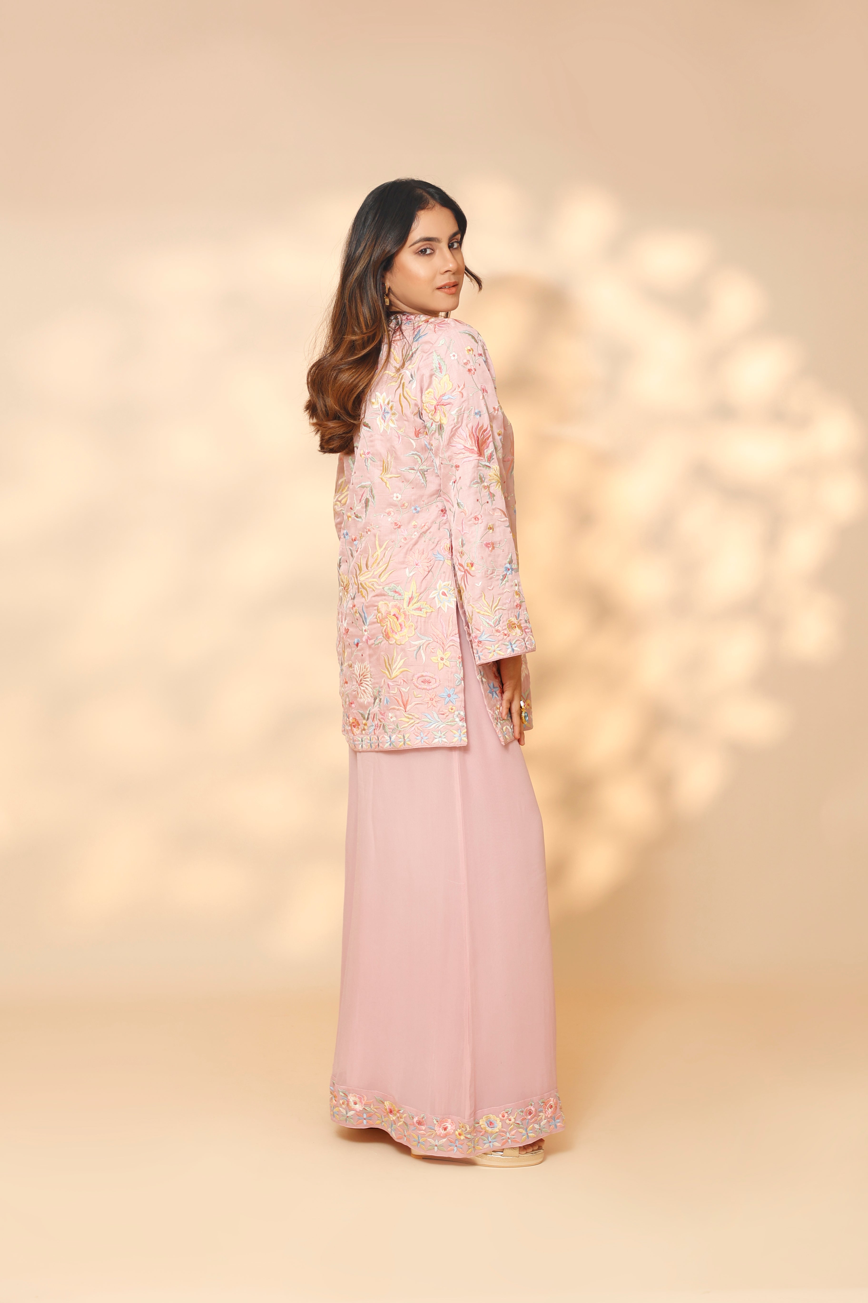 Bloom Sharara Set Baby Pink