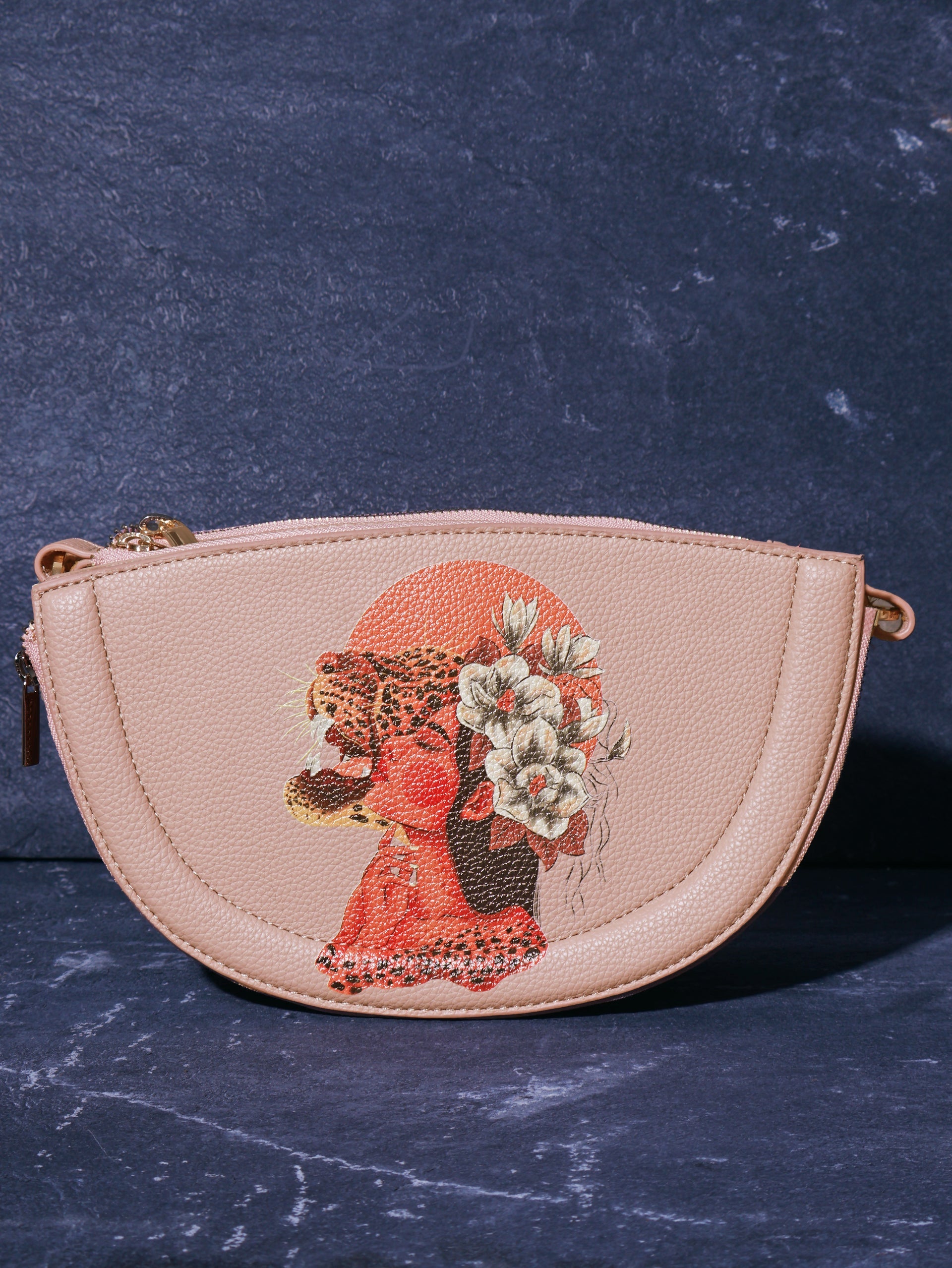 ANIMAL BUNDLE HALF MOON BAG Pink