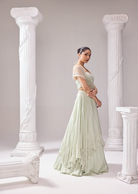 AUSTIN DRAPE LEHENGA SET