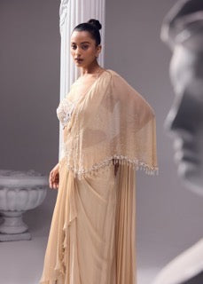 A- SYMMETRICAL DRAPE SAREE