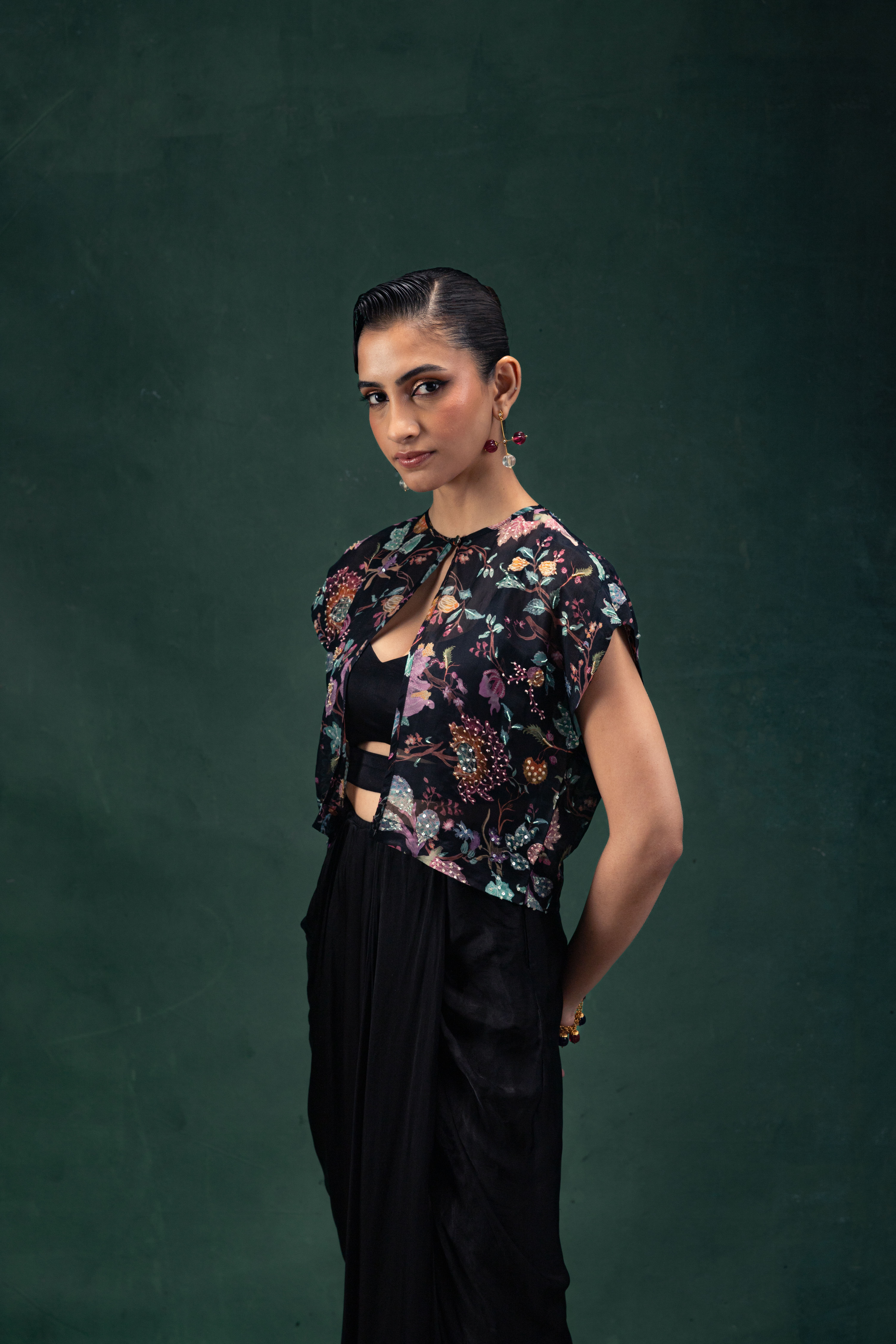 Yamini Skirt with Jacket Set